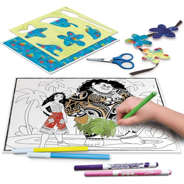 Set scuola di disegno Vaiana 2 con tavoletta luminosa - Lisciani immagine 4