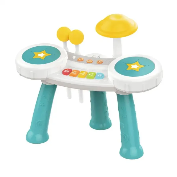 Set di tamburi con pianoforte blu immagine 2
