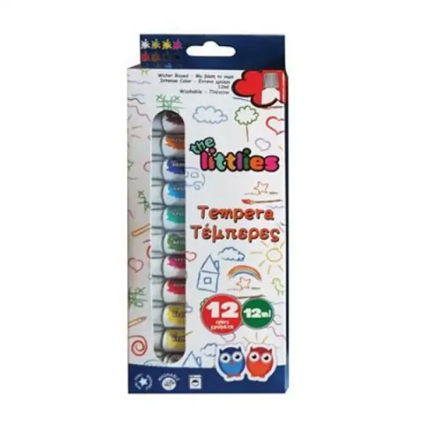 Set di tempera colorata 12pz 12ml immagine 1