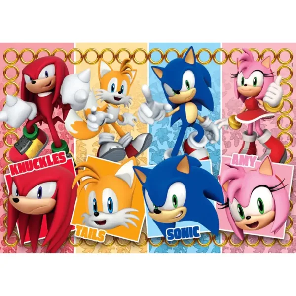 Sonic e amici puzzle maxi supercolor da 60 pezzi - Clementoni immagine 2