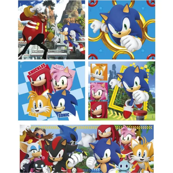 Sonic il riccio 10 in 1 supercolor puzzle - Clementoni immagine 2