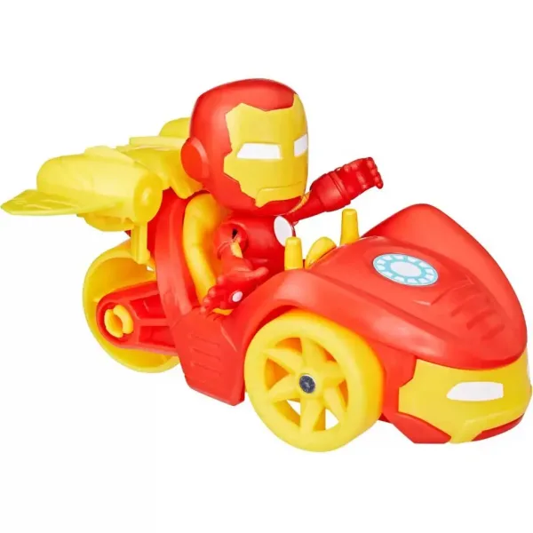 Spider-Man: Poki e i suoi fantastici amici - Azione figura di Iron Man con veicolo - Hasbro immagine 2