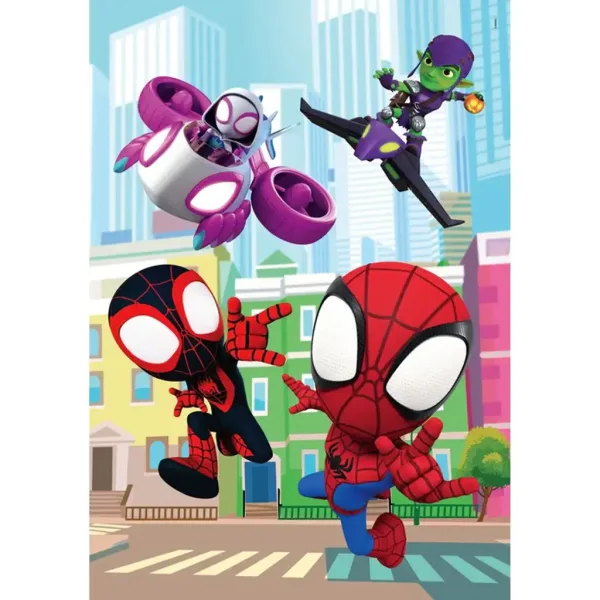 Spidey e i suoi fantastici amici puzzle maxi supercolor da 60 pezzi - Clementoni immagine 2