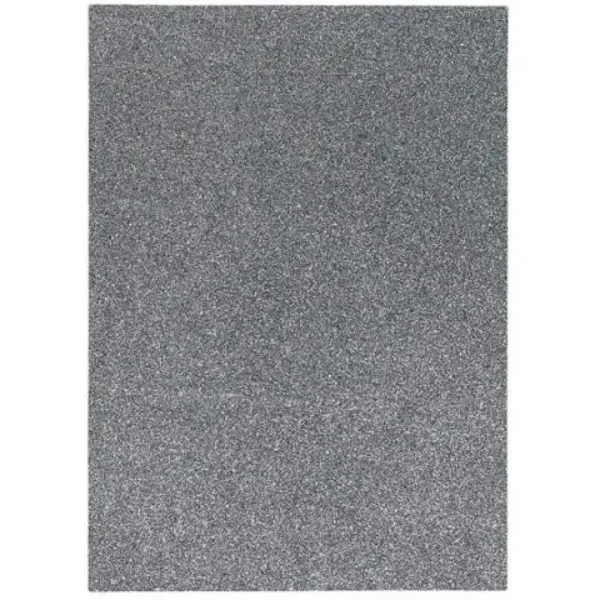 Spirit: Foglio di schiuma decorativa glitter grigio A/4 1pz immagine 1