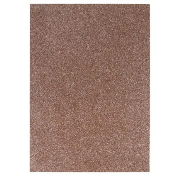 Spirit: Foglio di schiuma decorativa luccicante color marrone chiaro A/4 1pz immagine 1