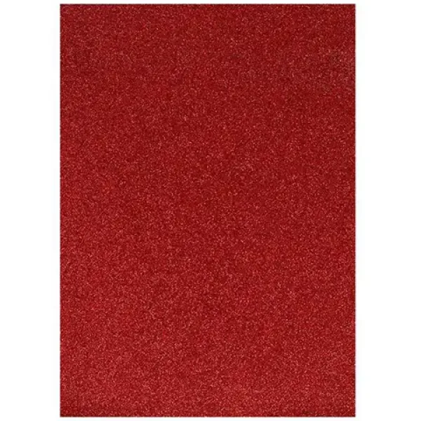 Spirit: Foglio di schiuma decorativa luccicante rosso A/4 1pz immagine 1