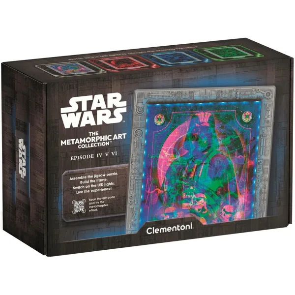 Star Wars Puzzle Metamorfico Classico trilogia 520 pezzi con cornice e illuminazione RGB LED – Clementoni immagine 1