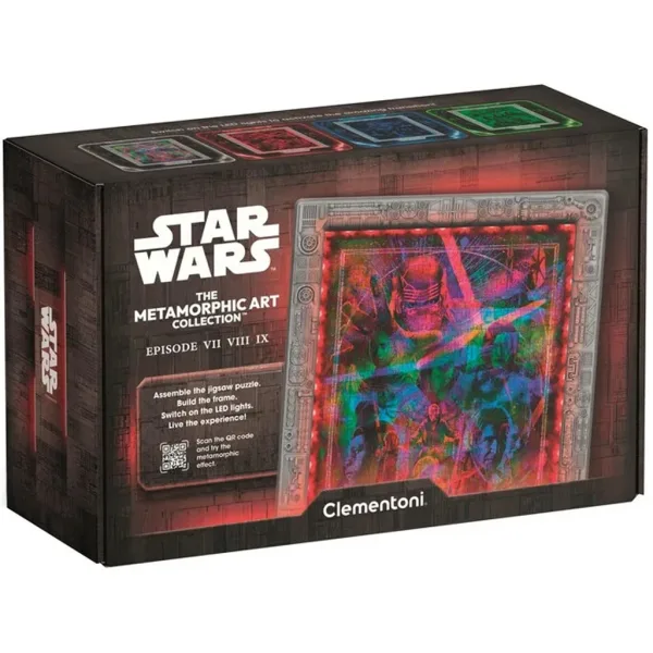Star Wars Puzzle metamorfico episodio VII-VIII-IX con cornice e illuminazione RGB LED - Clementoni immagine 1