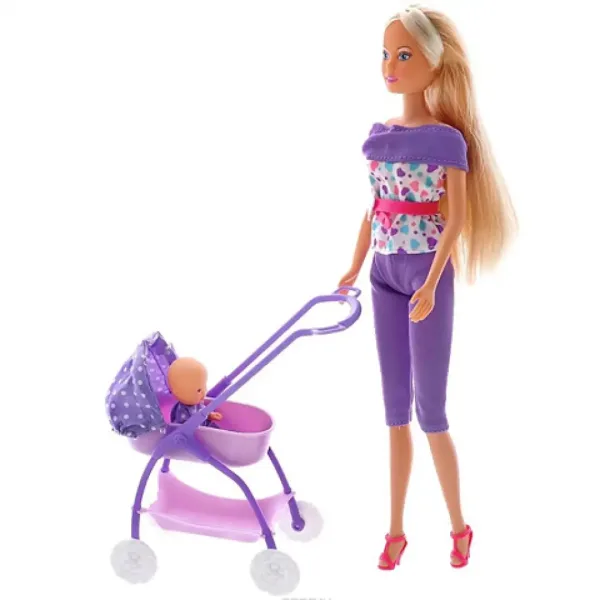 Steffi Love: Bambola con passeggino in 2 versioni - Simba Toys immagine 2