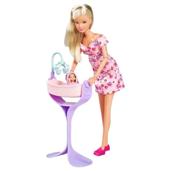 Steffi Love: Steffi bambola incinta con culla e accessori - Simba Toys immagine 2