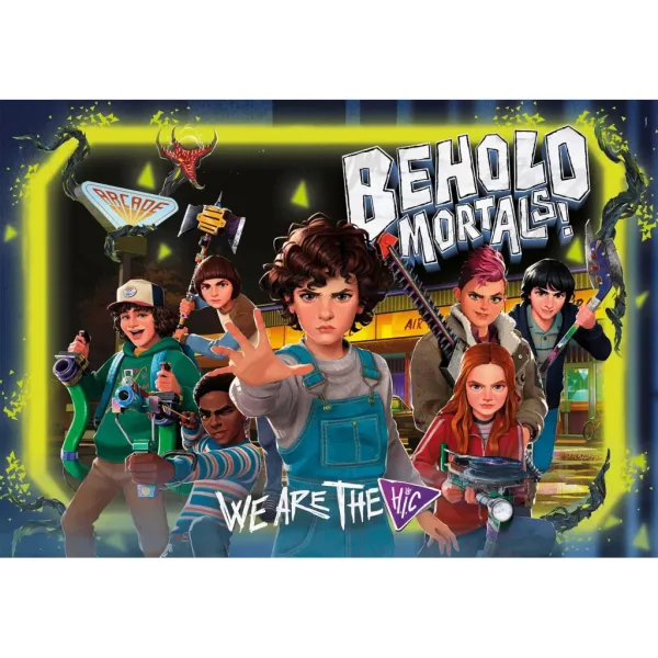 Stranger Things Battaglia contro i mostri puzzle da 180 pezzi con adesivo – Clementoni immagine 2