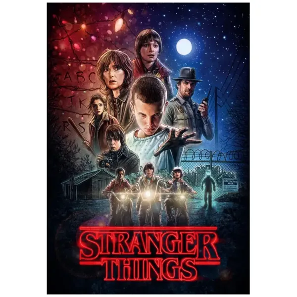 Stranger Things Stagione 1 Puzzle da 1000 pezzi con poster - Clementoni immagine 2