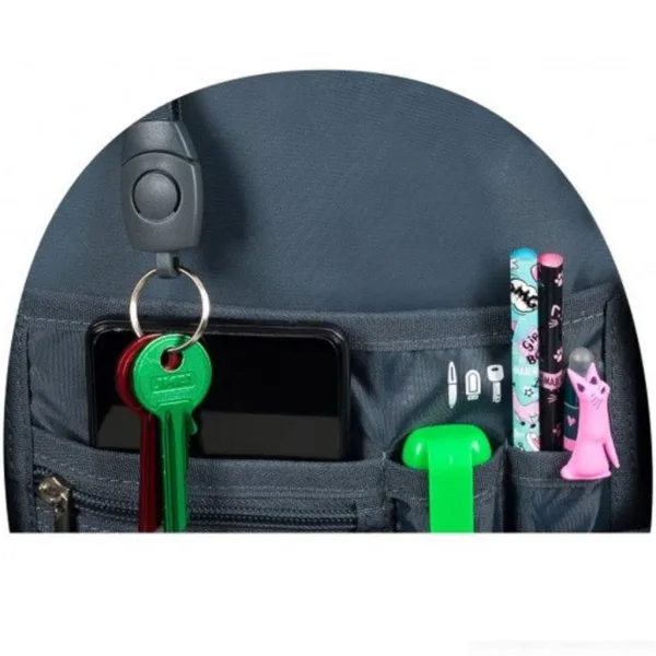 St.Right Silver Cats zaino scolastico, zaino BP01 43x32x21cm immagine 2