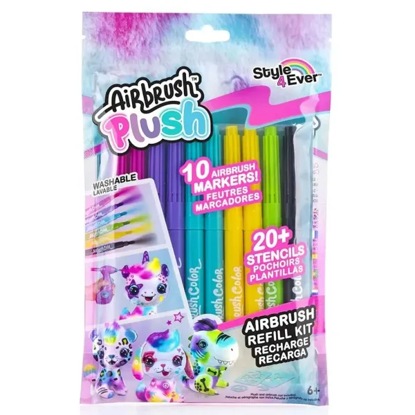 Style4Ever Pennarelli colorabili per peluche 10 pezzi immagine 1