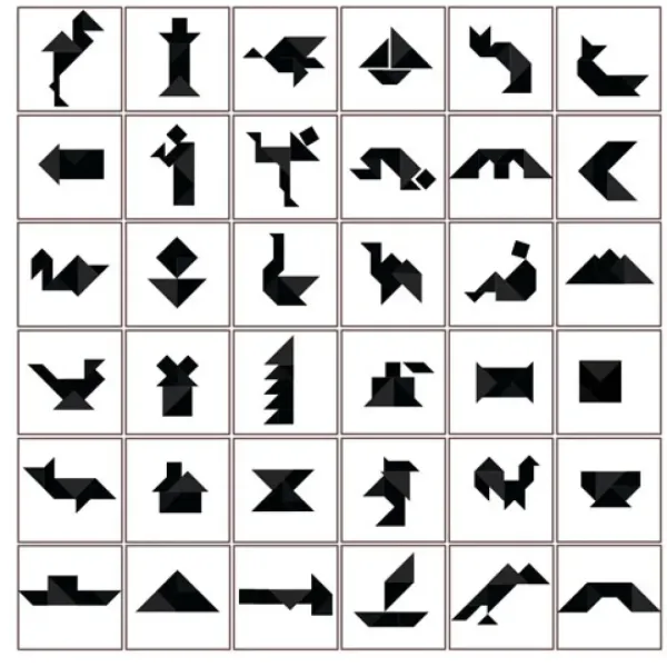 Gioco geometrico Tangram - Piatnik immagine 3