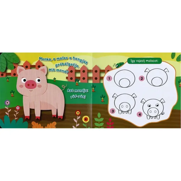 Tavola magnetica - Disegna divertenti animali da fattoria immagine 3