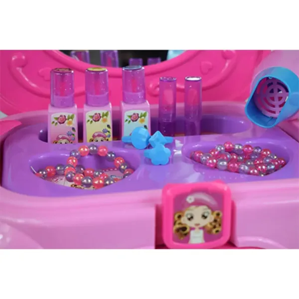 Tavolo da trucco portatile con gioielli e accessori di bellezza immagine 3