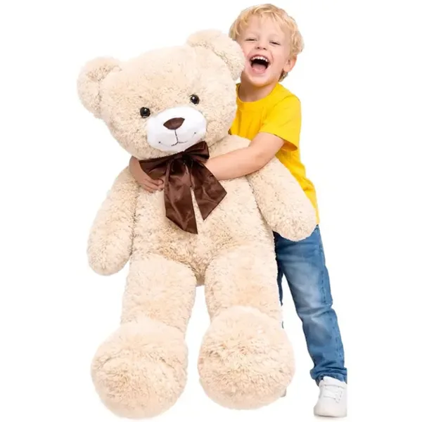 Teddy Greetings: Snow Wishes orsetto di peluche rosso in scatola regalo 120 cm immagine 2