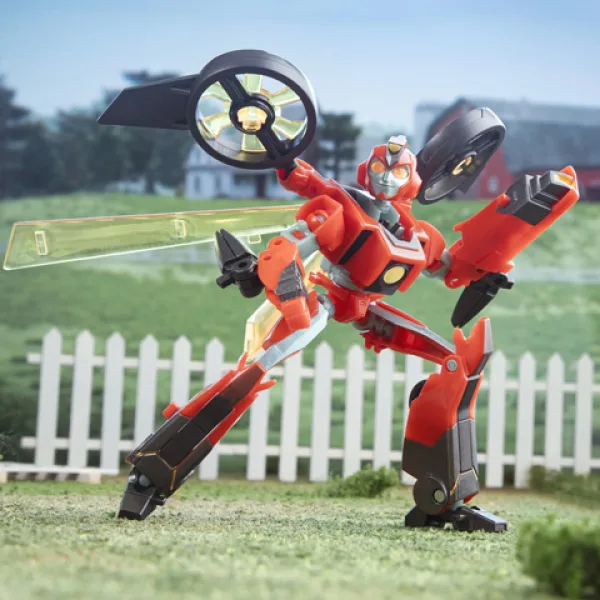 Transformers: EarthSpark Deluxe Terran Twitch action figure trasformabile - Hasbro immagine 3