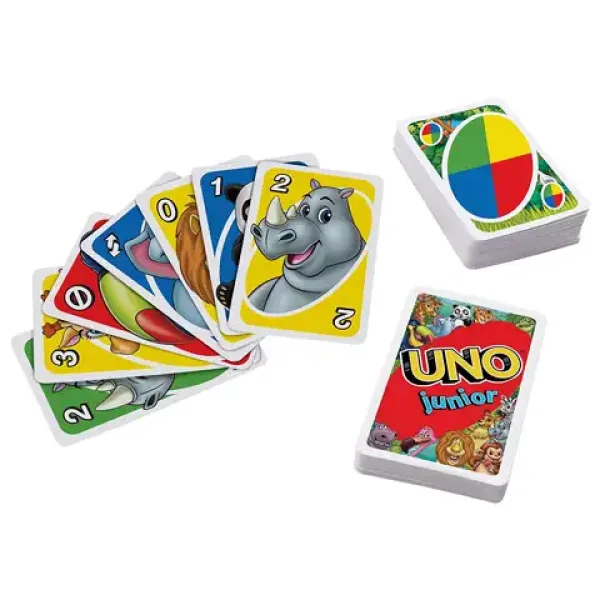 UNO Junior gioco di carte sugli animali - Mattel immagine 2