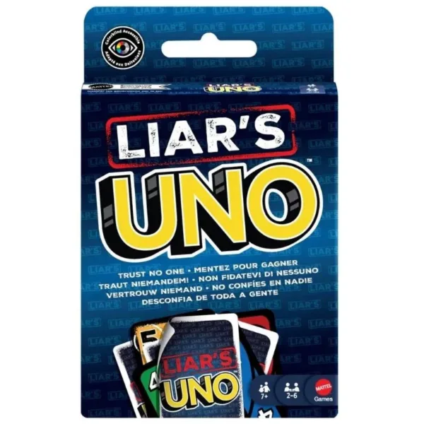 UNO Liars gioco di carte - Mattel immagine 3