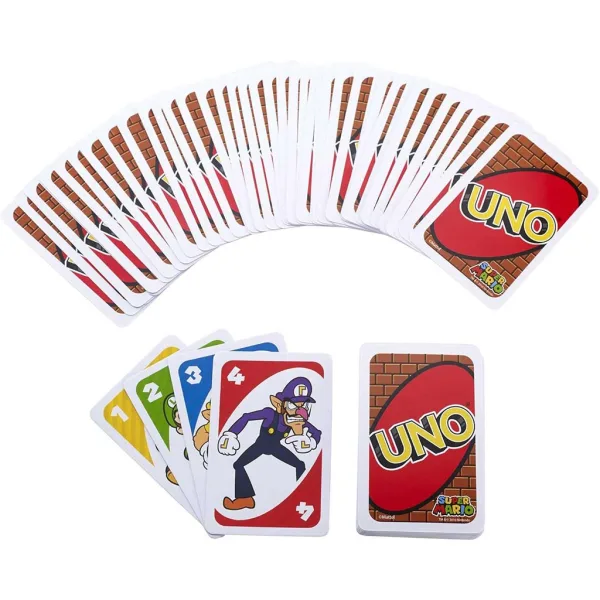 UNO Super Mario gioco di carte - Mattel immagine 2