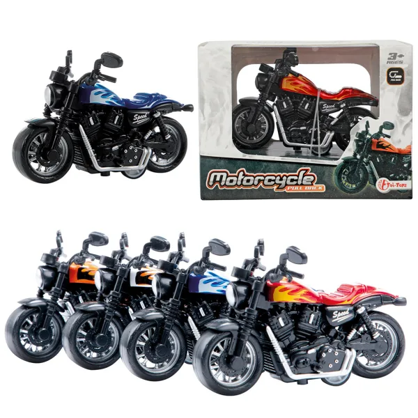 VehiCool moto con fiamme retrò in diverse varianti 1 pezzo immagine 2