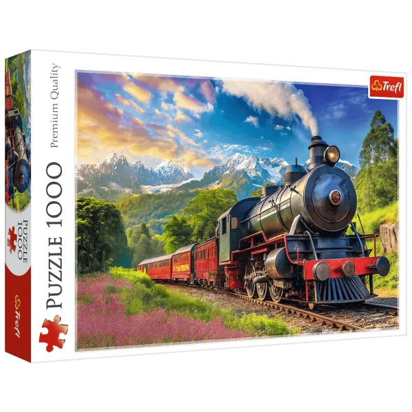 Viaggio tra le montagne con puzzle da 1000 pezzi -Trefl immagine 1
