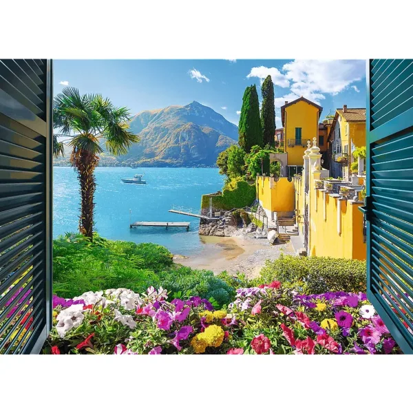 Vista sul Lago di Como puzzle da 1000 pezzi - Trefl immagine 2