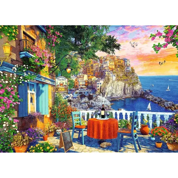 Vista sulle Cinque Terre puzzle da 1000 pezzi - Trefl immagine 2