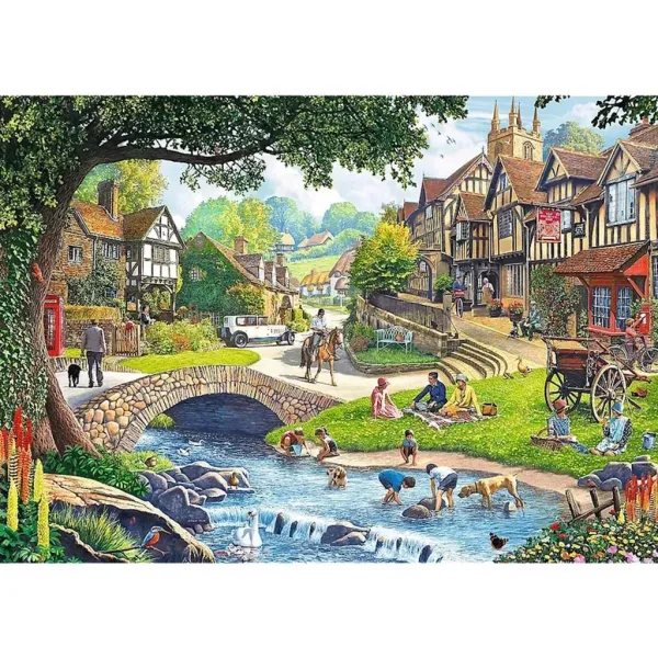 Vita idilliaca puzzle 2x500 pezzi - Trefl immagine 3