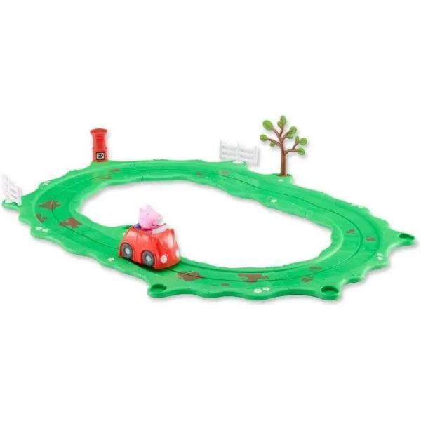 Whizz-Around Peppa maialino con auto rosso set di gioco immagine 2