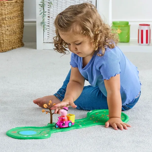 Whizz-Around Peppa maialino con set di gioco in bicicletta immagine 4