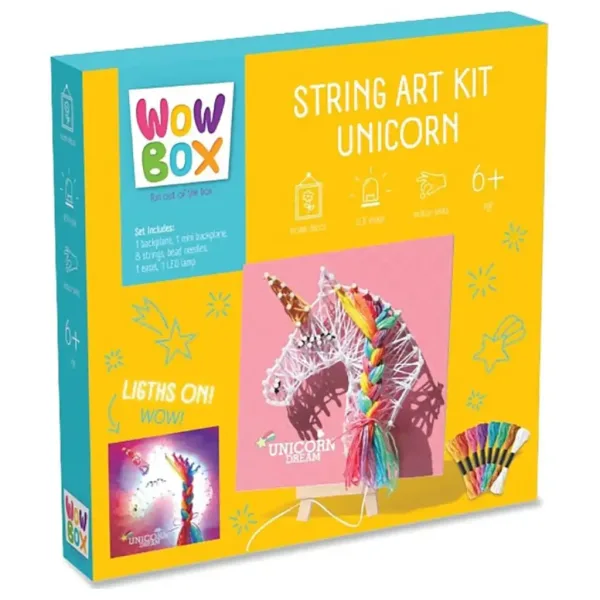 WowBox: Set creativo per la creazione di immagini a filo LED unicorno immagine 1