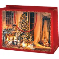 È arrivata la borsa regalo esclusiva di medie dimensioni per Natale 18x10x23cm