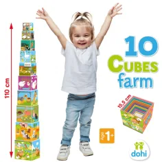 10 Cubo Gioco di Costruzione - Fattoria immagine 2