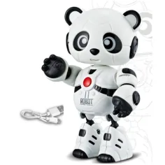 11, il compagno panda robot con luci e suoni, struttura in metallo immagine 3