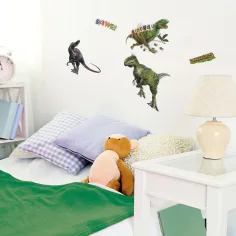 3D Mondo dei Dinosauri set di adesivi murali con poster immagine 2