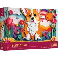 40° Anniversario - Paper Art: Cucciolo di cane puzzle 160 pezzi - Trefl