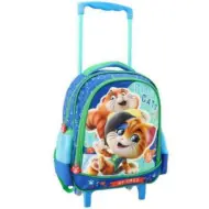 44+Gatto+Sciocco%3A+Zaino+con+ruote+arrotondato+per+scuola%2C+zaino+27x10x31cm