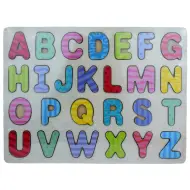 ABC lettere in legno colorate puzzle di forme