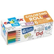 ABC mini cilindro da colorare con 6 mini matite colorate - Carioca