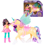 Accademia degli Unicorni: bambola Wing Magic Ava e set di gioco con lunicorno Leaf - Spin Master