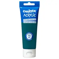 Acrilico 75ml colore verde smeraldo - Carioca