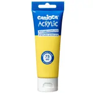 Acrylic 75ml vernice acrilica colore giallo - Carioca
