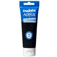 Acrylic 75ml vernice acrilica colore nero - Carioca