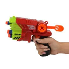 Air Blaster: Pistola spara proiettili in schiuma EVA con bersaglio e munizioni 19x14cm immagine 6
