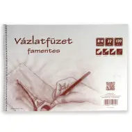 Album da disegno a spirale senza legno, formato B/4, 32 fogli, 120g