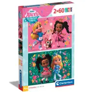 Alice nel Paese delle Meraviglie puzzle supercolor 2x60 pezzi - Clementoni