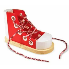 Allacciatura delle scarpe in legno - Melissa & Doug immagine 2